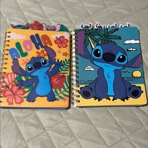 Disney Stitch Notebook Set - Blue and Yellow
